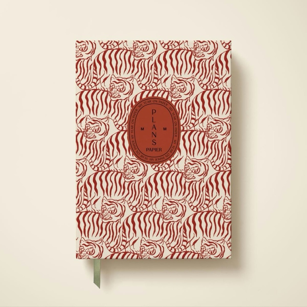 Papier Running Wild Undated Daily Planner in Cherry Red